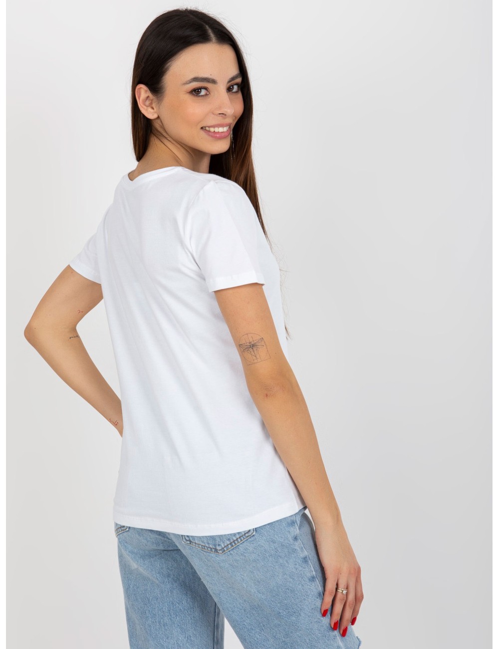 Damski t-shirt z nadrukiem BASIC FEEL GOOD