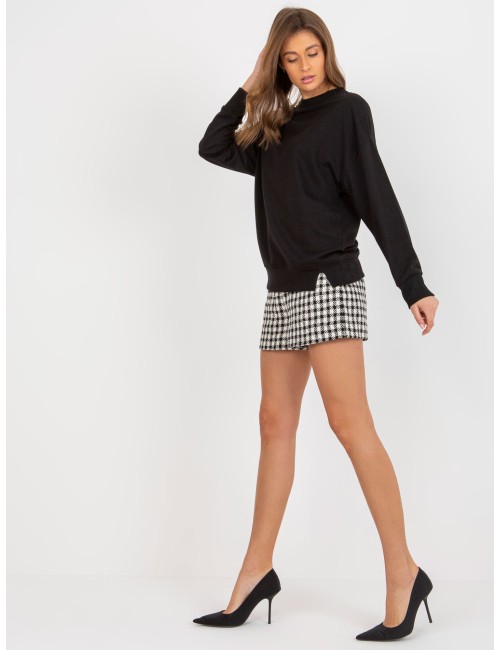 Luźna bluza bez kaptura z rozcięciami