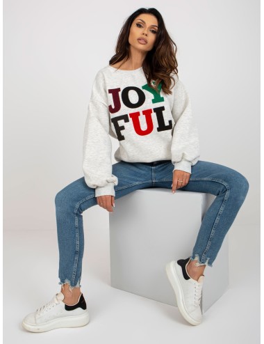 Dresowa bluza bez kaptura z ociepleniem