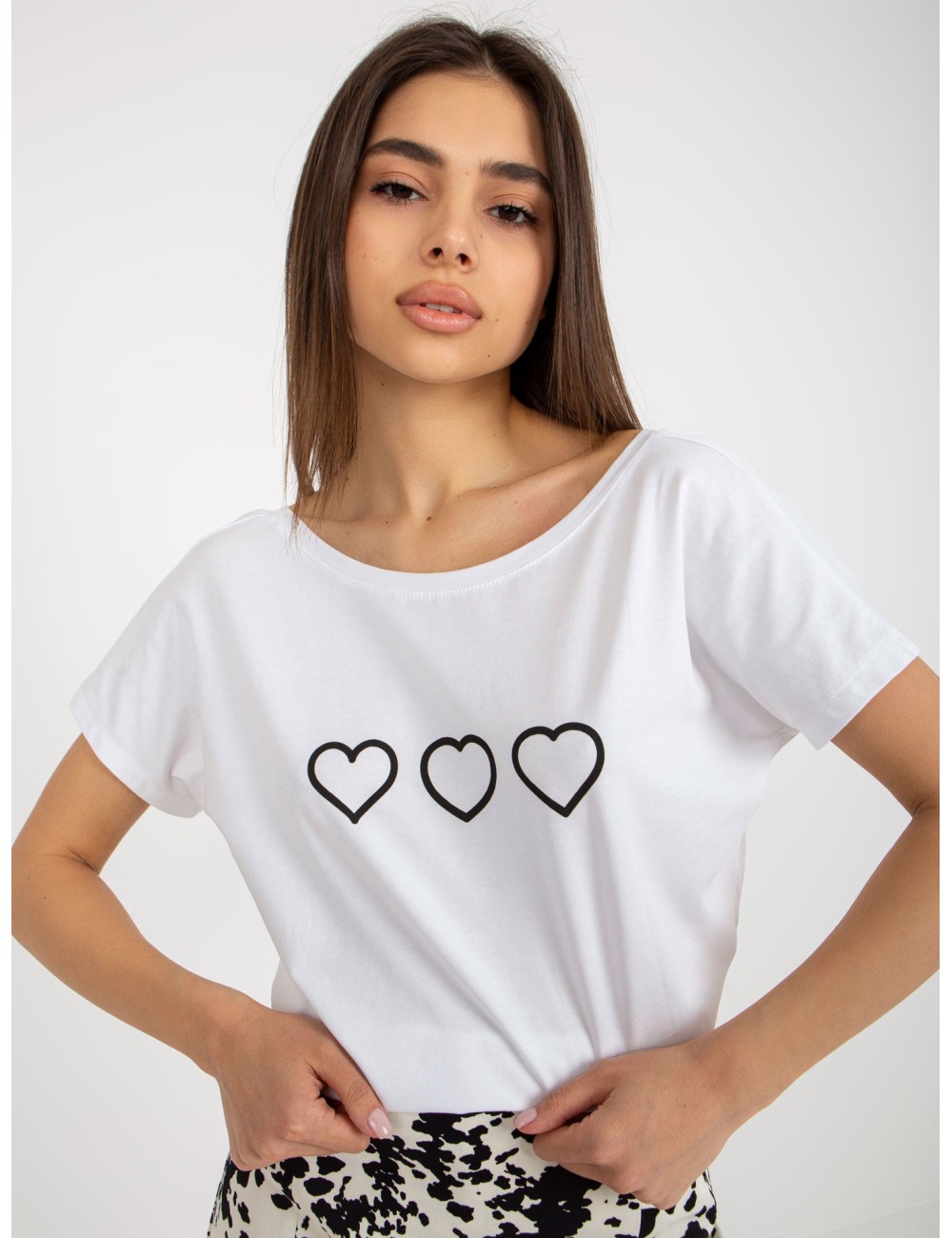 Damski t-shirt z nadrukiem Amor RUE PARIS