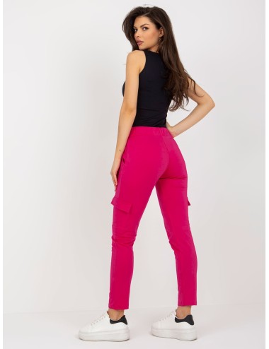 Damskie spodnie dresowe cargo high waist
