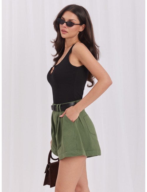 Bawełniany top basic bez rękawów