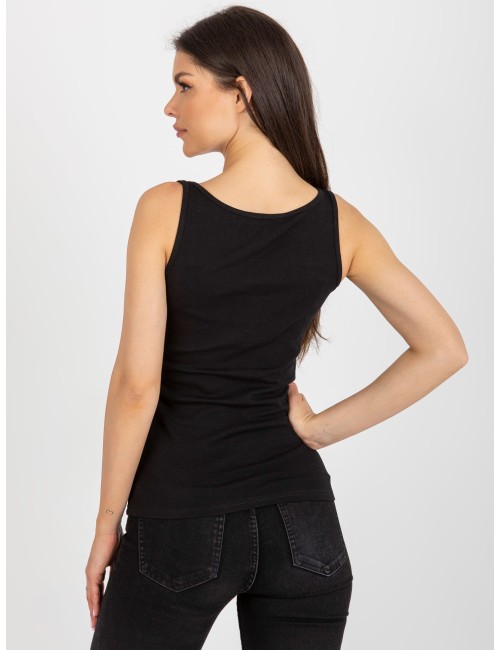 Bawełniany top basic bez rękawów
