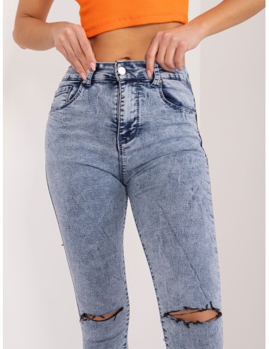 Spodnie jeasowe high waist