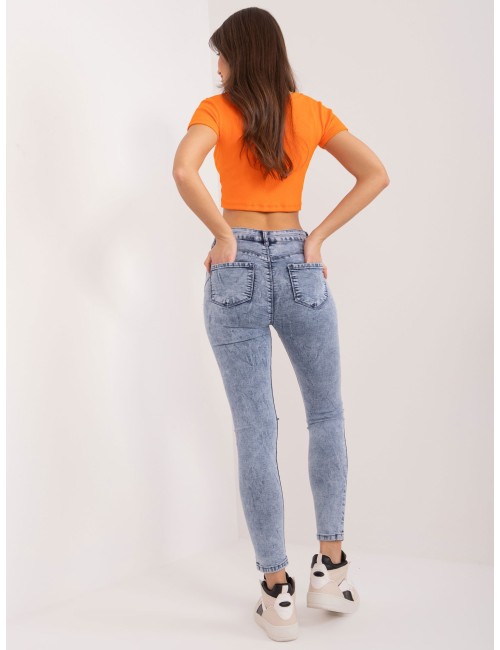 Spodnie jeasowe high waist