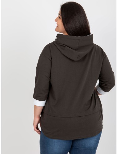 Bluza plus size z kapturem