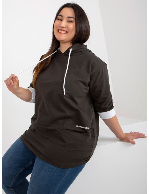 Bluza plus size z kapturem