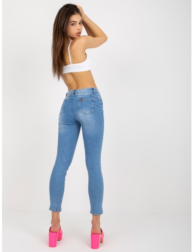 Jeansowe rurki z printem
