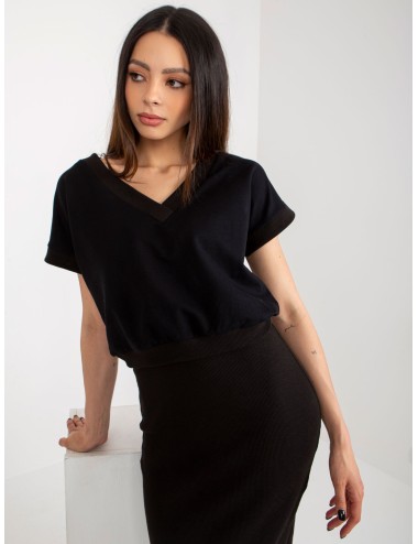 Komplet basic z krótką bluzką RUE PARIS