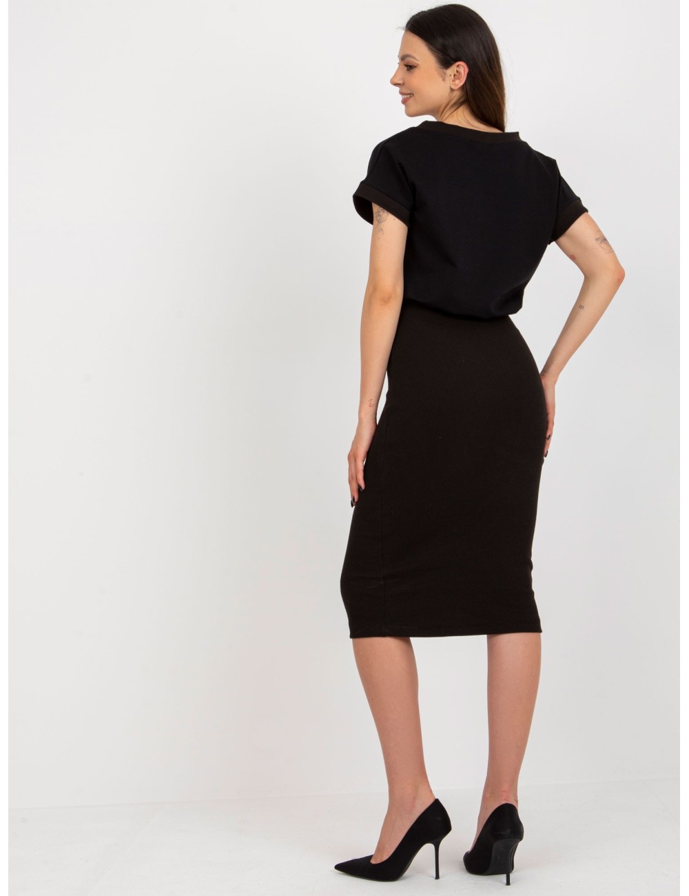 Komplet basic z krótką bluzką RUE PARIS