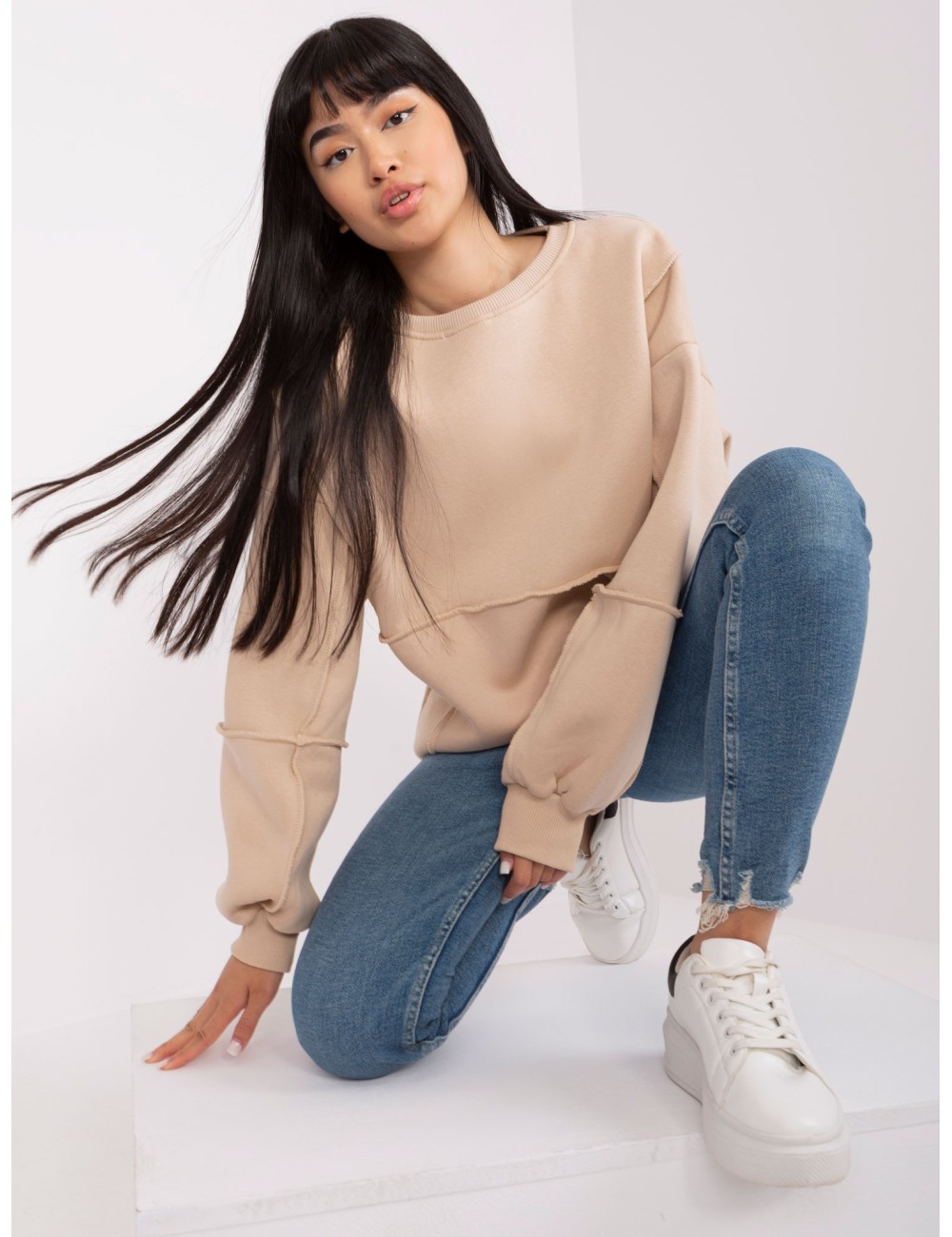 Bluza oversize bez kaptura