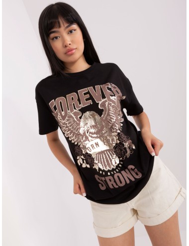 Bawełniany t-shirt z nadrukiem OCH BELLA