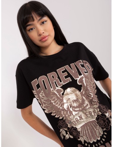 Bawełniany t-shirt z nadrukiem OCH BELLA