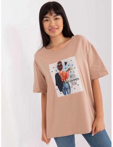 Bawełniany t-shirt z nadrukiem