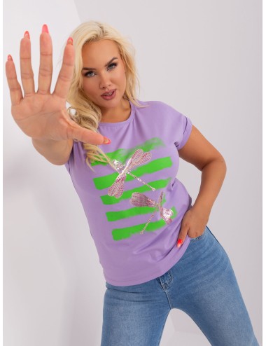 Bluzka plus size z nadrukiem