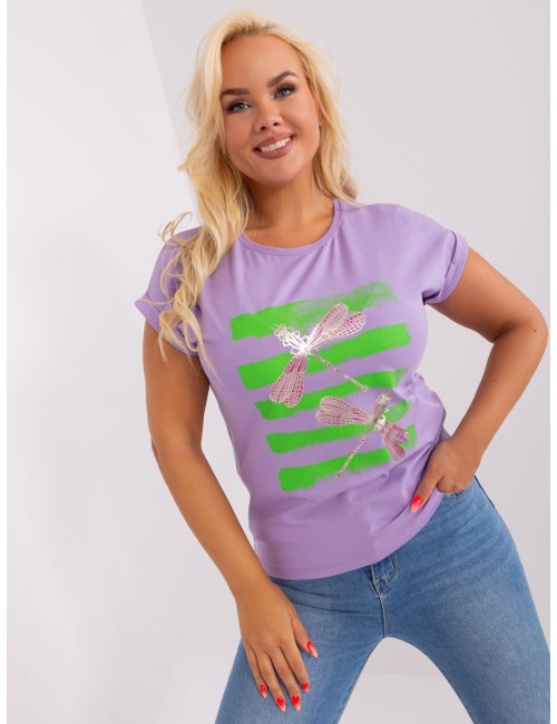 Bluzka plus size z nadrukiem