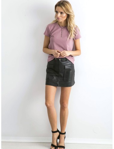 Wrzosowy t-shirt damski Peachy
