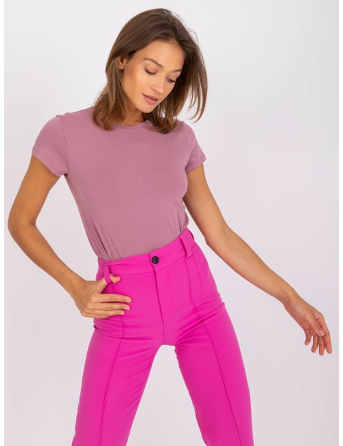 Wrzosowy t-shirt damski Peachy
