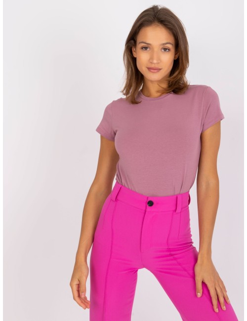 Wrzosowy t-shirt damski Peachy
