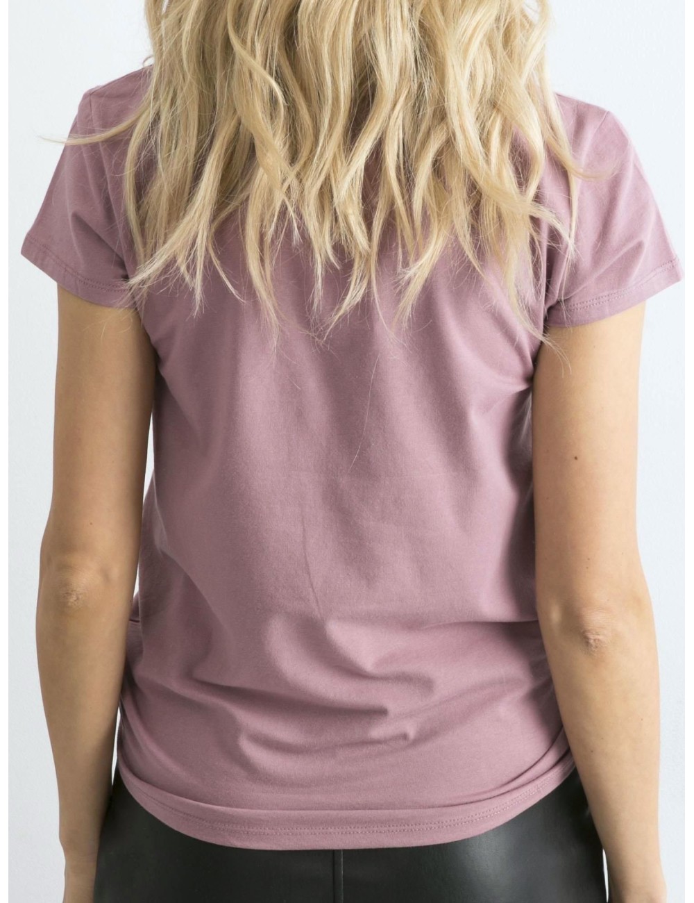 Wrzosowy t-shirt damski Peachy