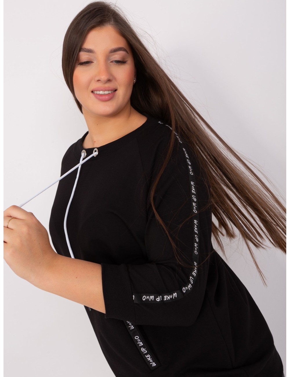 Bluza damska plus size bez kaptura