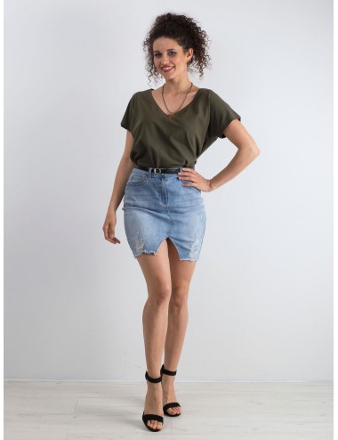 Bawełniany t-shirt V-neck