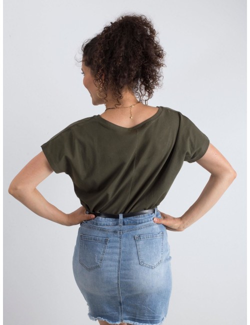 Bawełniany t-shirt V-neck