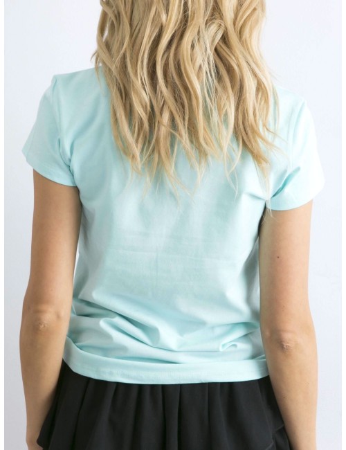 Miętowy t-shirt Peachy