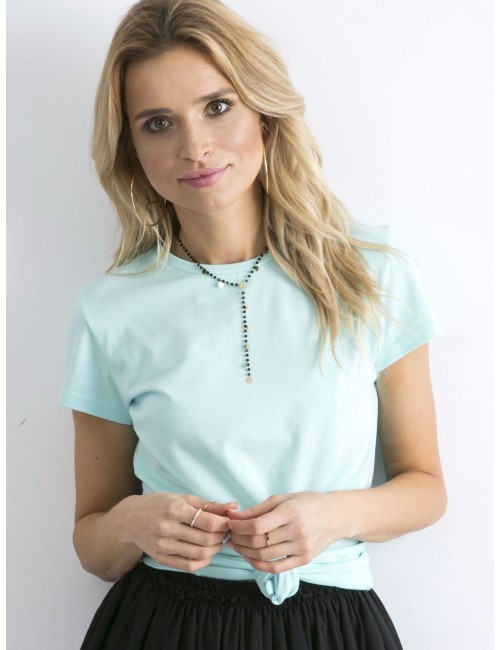Miętowy t-shirt Peachy