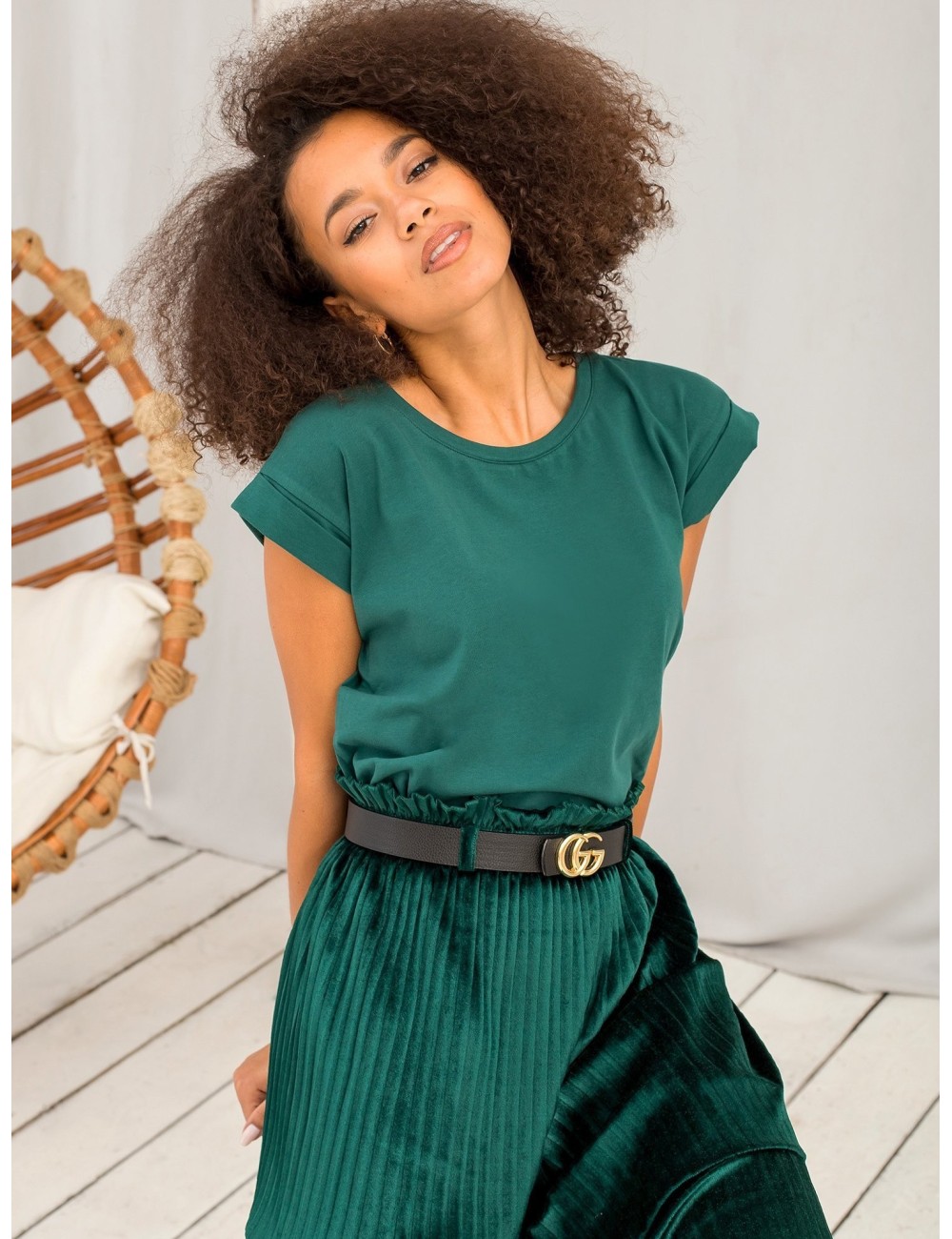 T-shirt-RV-TS-4833.28P-ciemny zielony