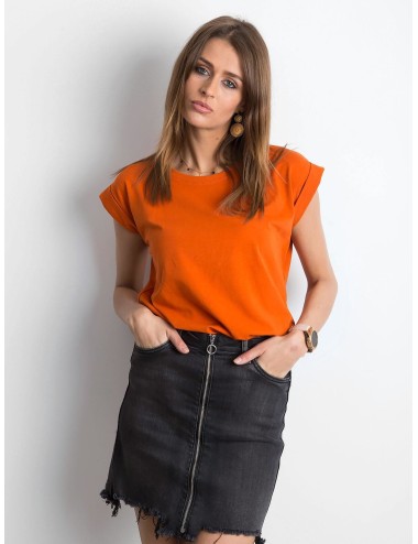 T-shirt-RV-TS-4833.93P-ciemny pomarańczowy