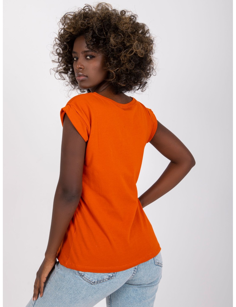 T-shirt-RV-TS-4833.93P-ciemny pomarańczowy