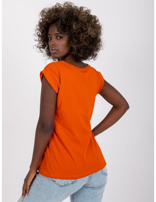 T-shirt-RV-TS-4833.93P-ciemny pomarańczowy