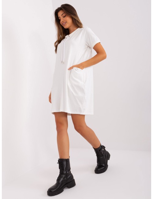 Dresowa sukienka basic z kieszeniami