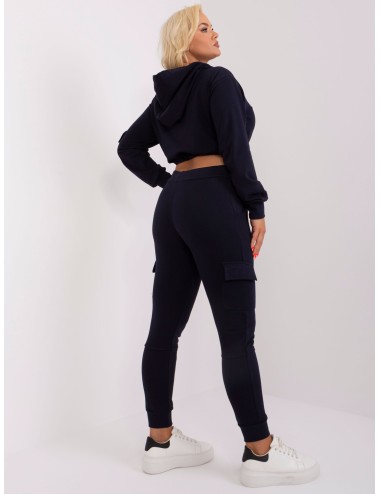 Komplet plus size ze spodniami cargo