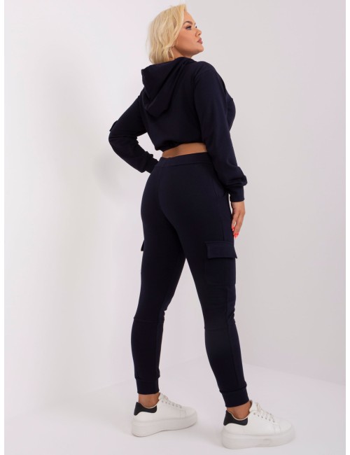 Komplet plus size ze spodniami cargo