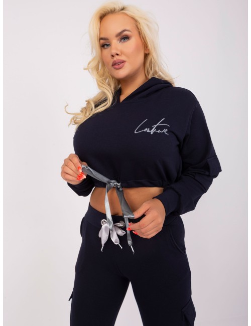 Komplet plus size ze spodniami cargo