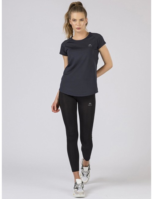 Damski sportowy t-shirt granatowy TOMMY LIFE