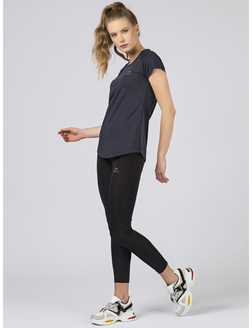 Damski sportowy t-shirt granatowy TOMMY LIFE