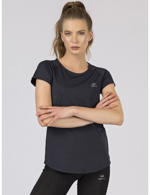 Damski sportowy t-shirt granatowy TOMMY LIFE