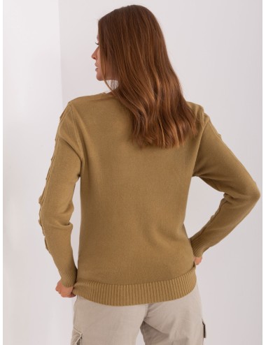Sweter z warkoczami z bawełną
