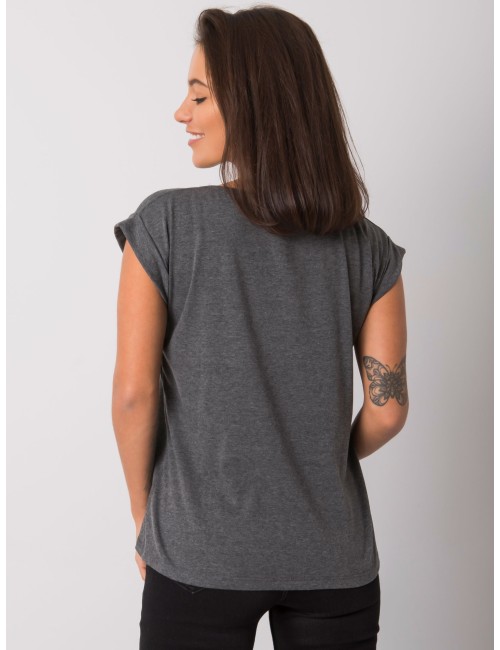 Melanżowy t-shirt damski