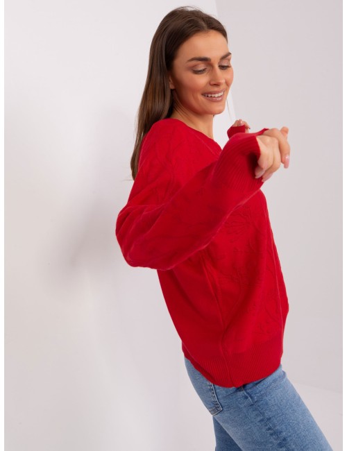 Damski sweter klasyczny ze ściągaczami