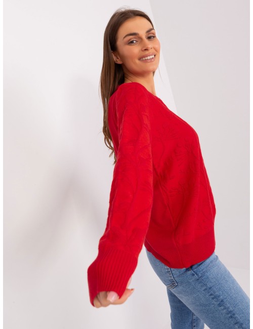 Damski sweter klasyczny ze ściągaczami