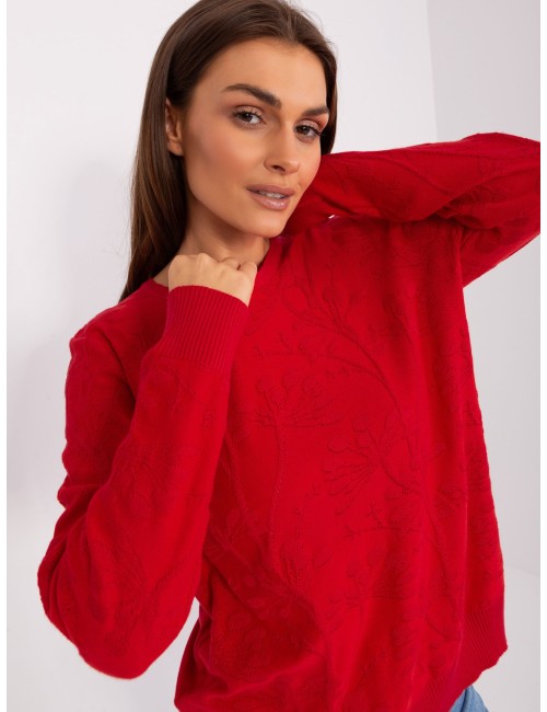 Damski sweter klasyczny ze ściągaczami