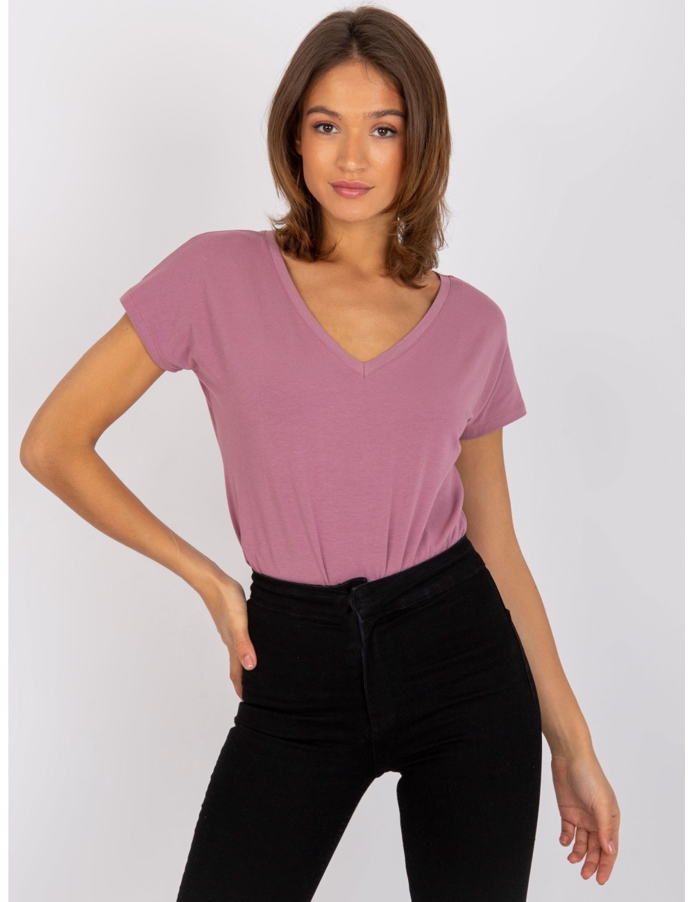 T-shirt-RV-TS-4832.19P-ciemny różowy