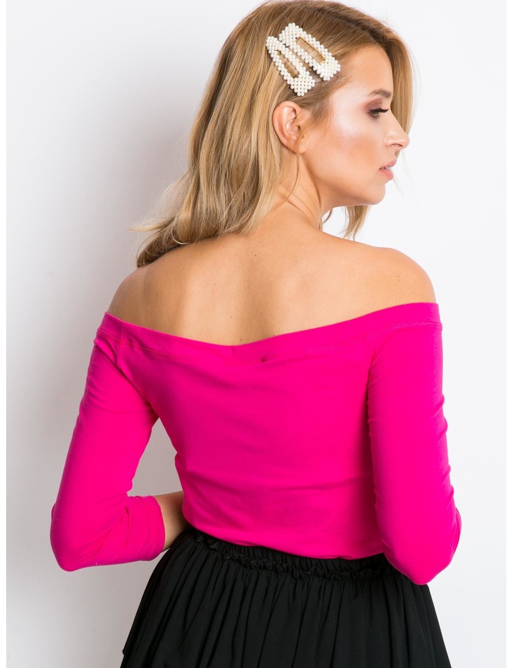 Dopasowana bluzka hiszpanka BASIC FEEL GOOD