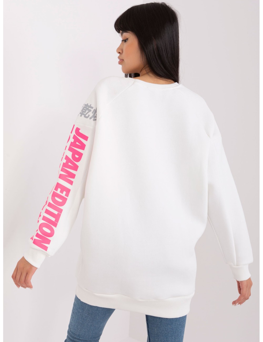 Damska bluza oversize z nadrukiem