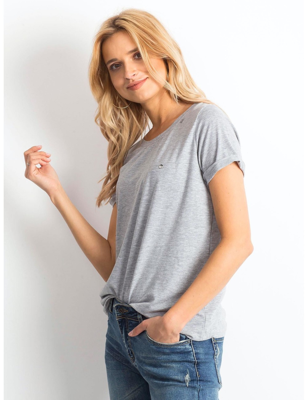 Bawełniany t-shirt damski basic