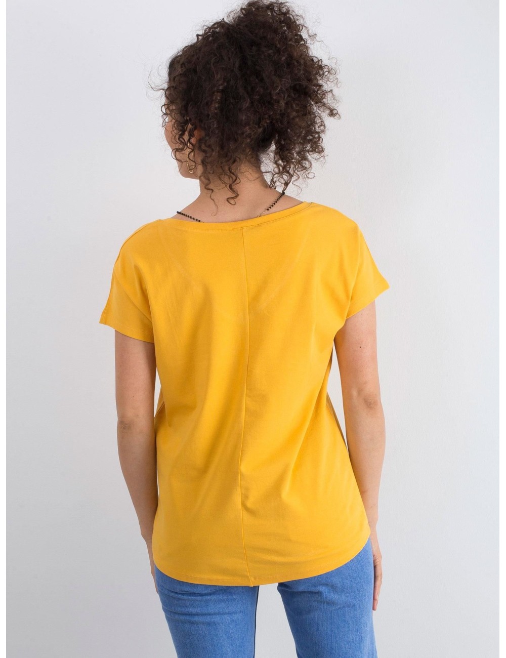 Bawełniany t-shirt V-neck